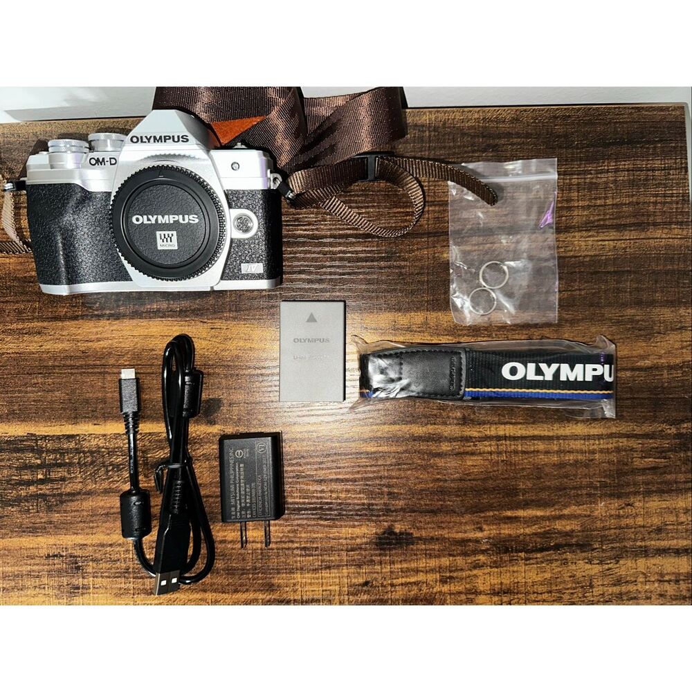 Olympus E-M10 Mark IV Silver Micro Four Thirds System Camera 20MP Sensor 5-Axis - Picture 2 of 9